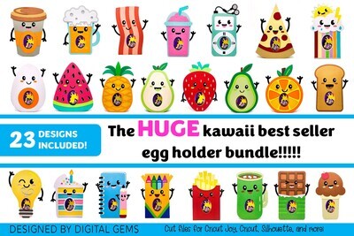 Huge Egg holder bundle!!! 23 SVG files included!