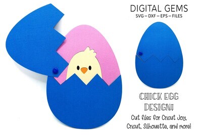 Easter Egg with Chick design