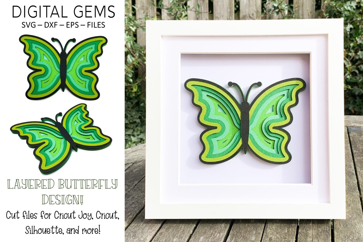 Butterfly 3D Shadow Box Design