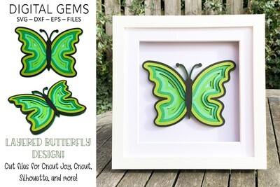 Butterfly 3D Shadow Box Design
