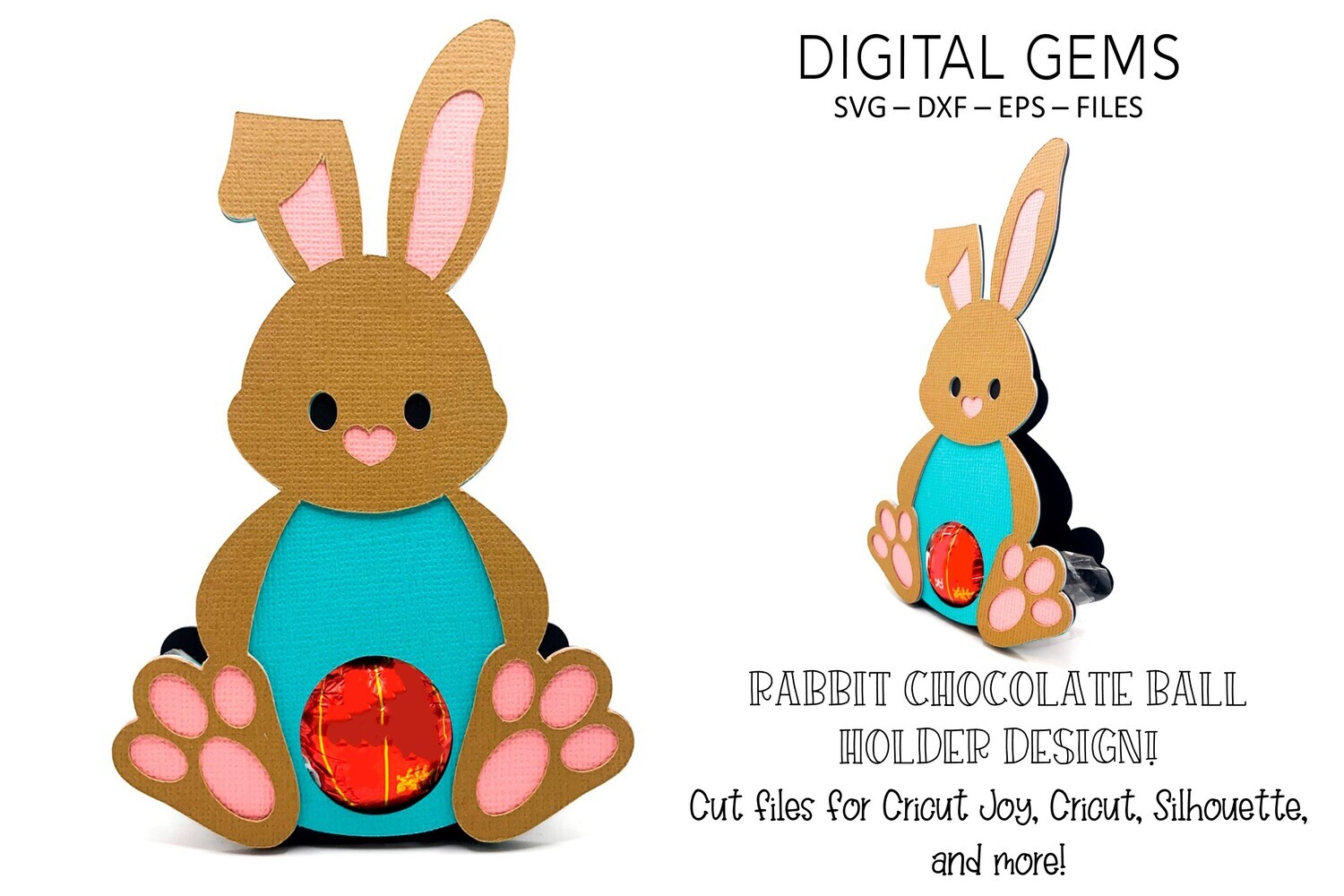 Rabbit chocolate ball holder design