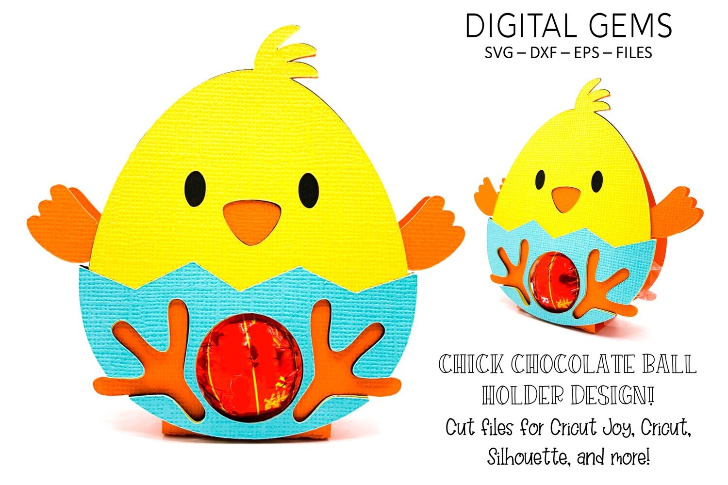 Chick chocolate ball holder design