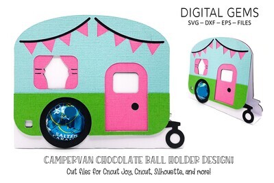 Campervan chocolate ball holder design