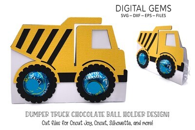 Dumper truck chocolate ball holder design