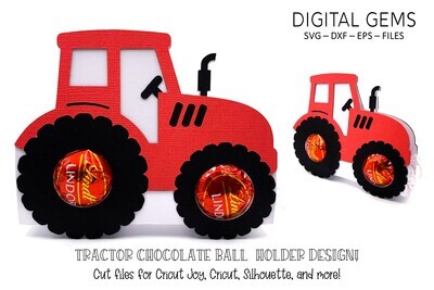 Tractor chocolate ball holder design