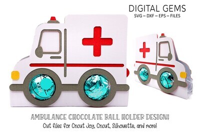 Ambulance chocolate ball holder design