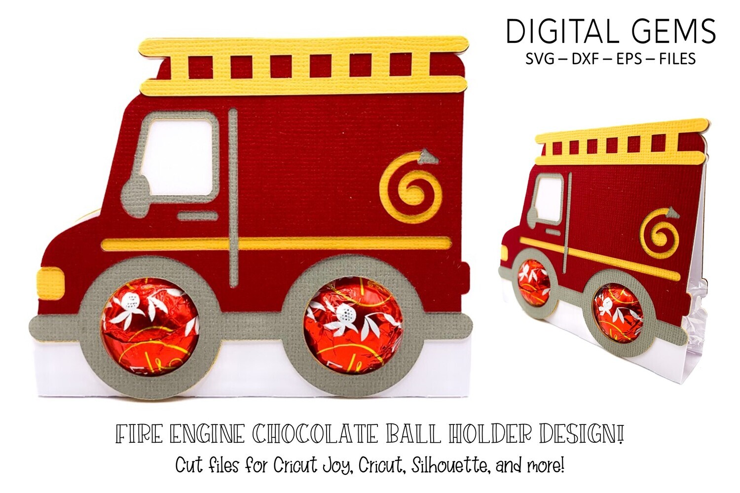 Fire Engine chocolate ball holder design