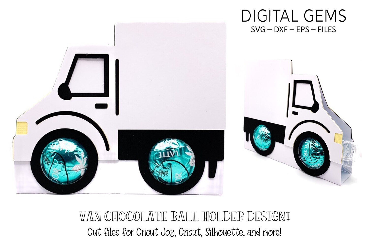 Van chocolate ball holder design