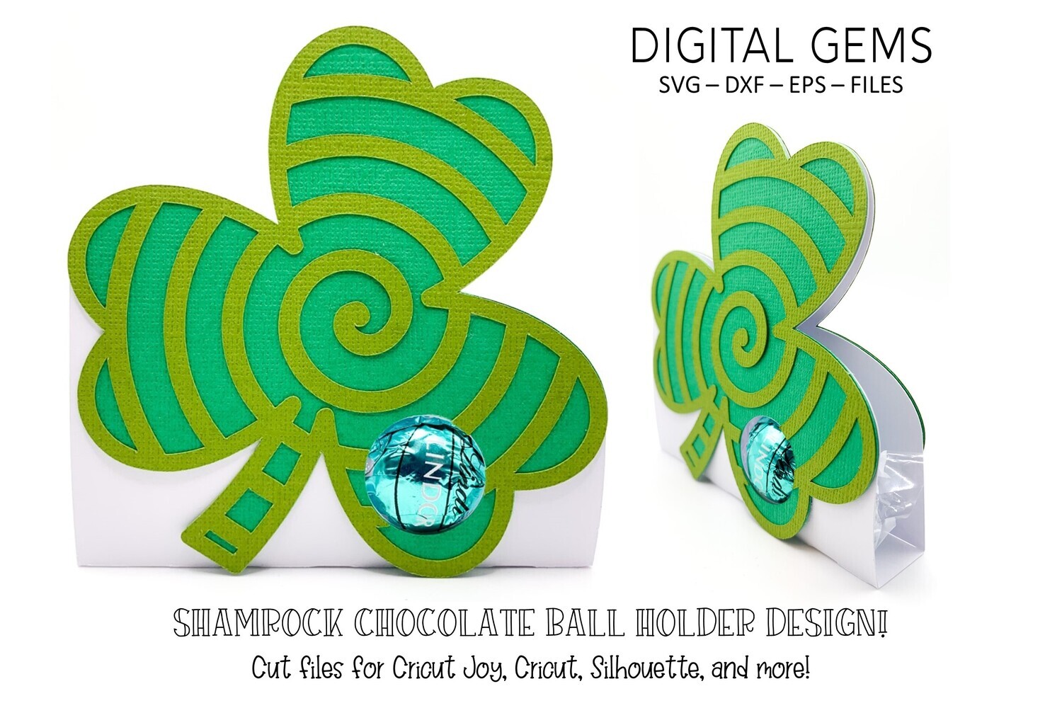 Shamrock chocolate ball holder design