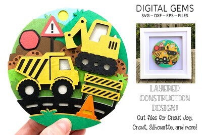Construction 3D Shadow Box Design