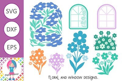 Flower and window designs