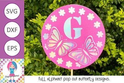 3D Full alphabet cake topper designs.