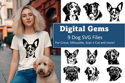 Pawfect Canine SVG Collection: Playful and Versatile Dogs