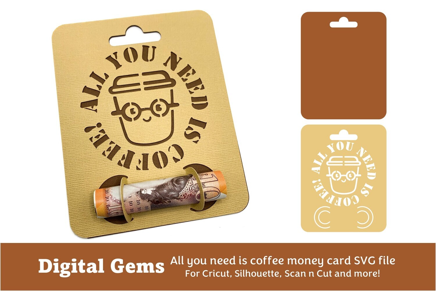 Money card SVG | Coffee design