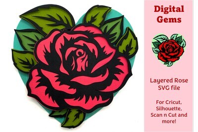 Layered Rose Design