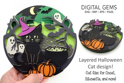 Halloween 3D Shadow Box Design
