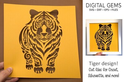 Tiger Stencil design