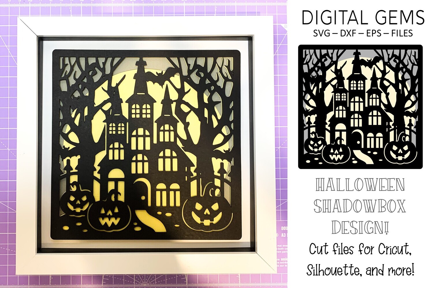 Halloween 3D Shadow Box Design