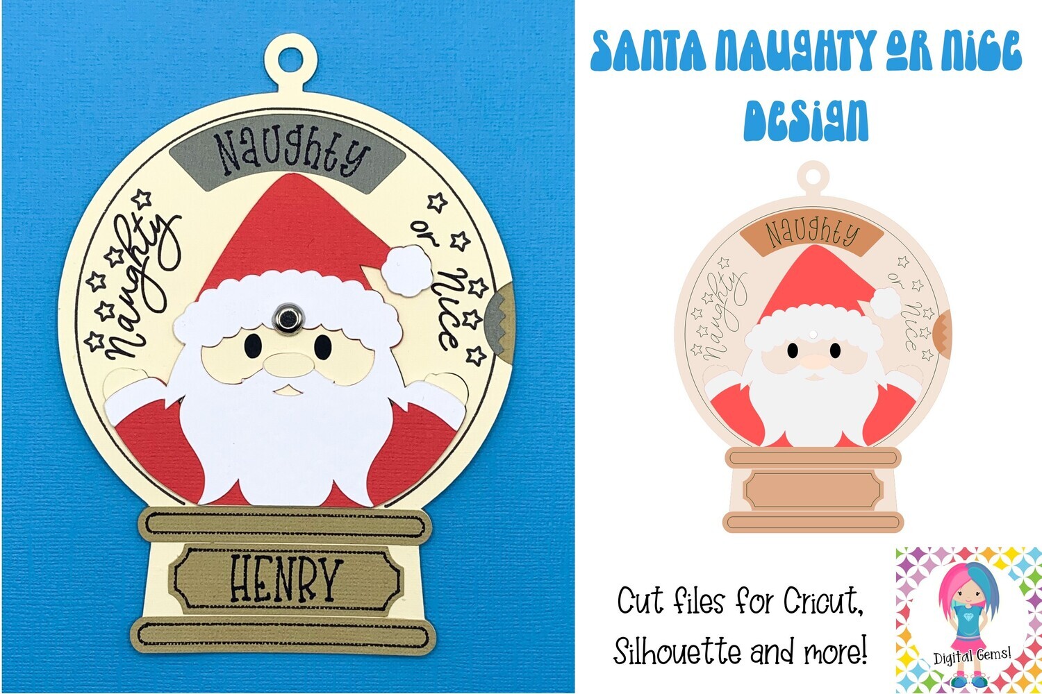 Naughty or Nice Christmas design