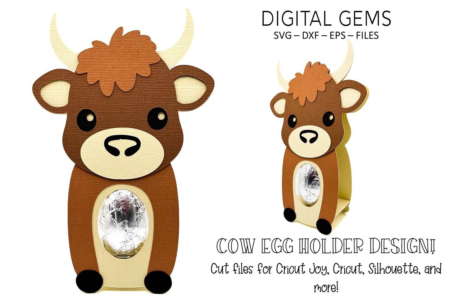 Cow egg holder design