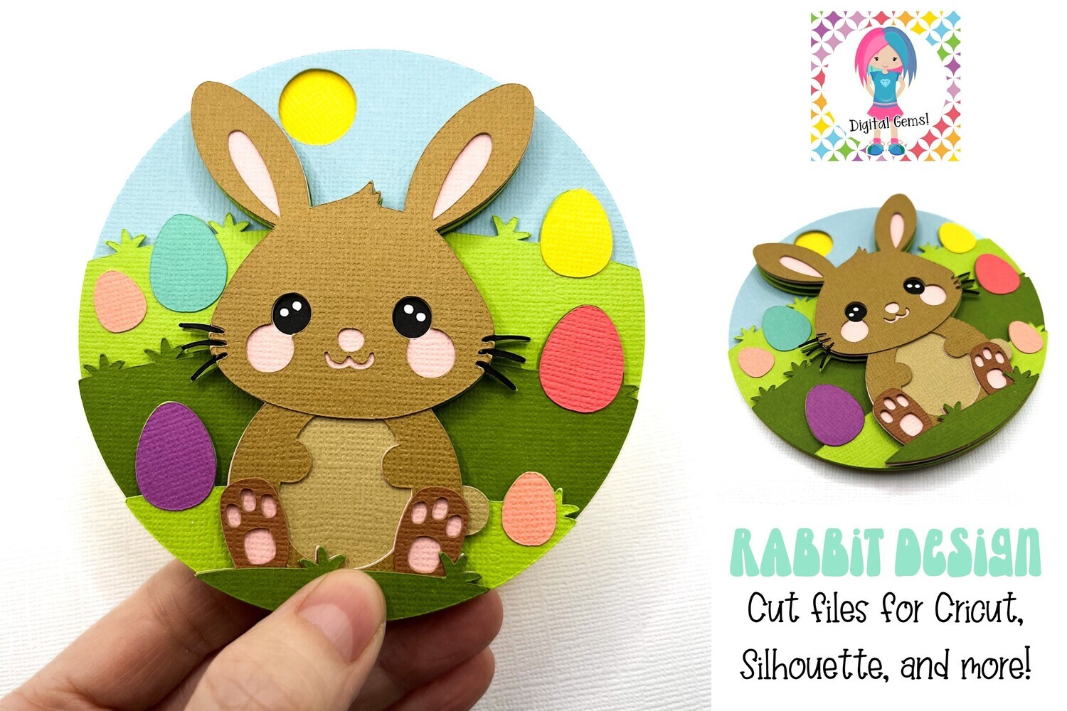 Rabbit 3D Shadow Box Design
