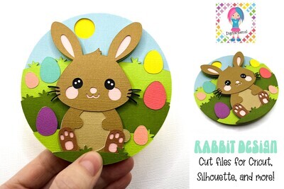 Rabbit 3D Shadow Box Design