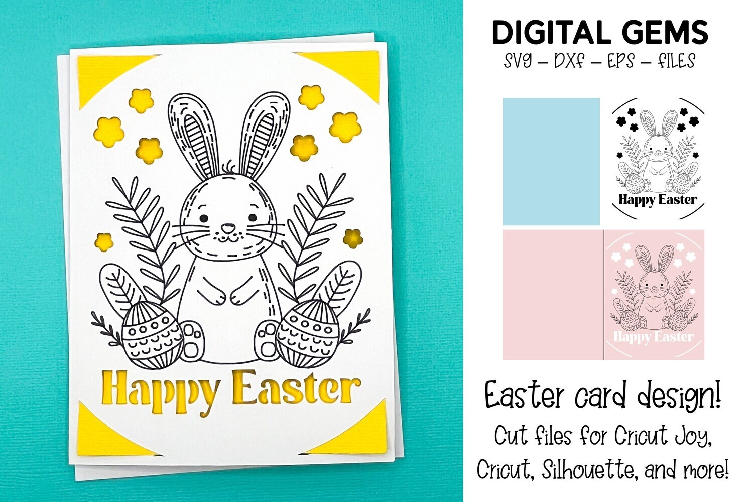 Easter insert card design.