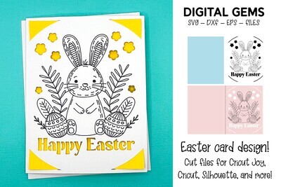Easter insert card design.