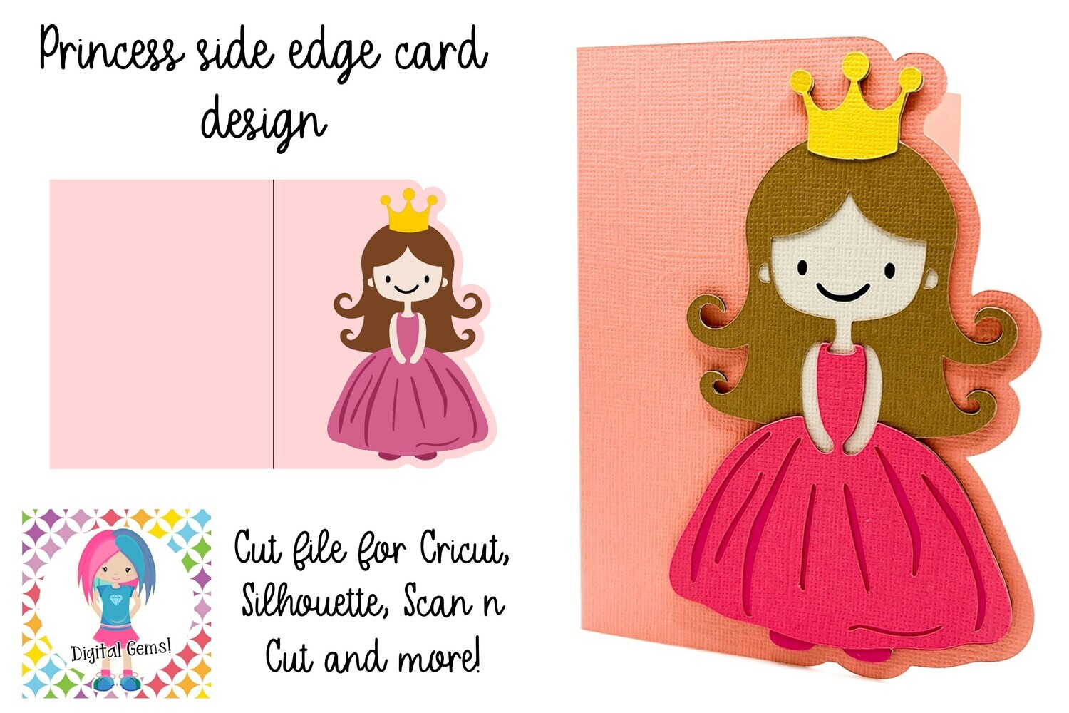 Princess side edge card
