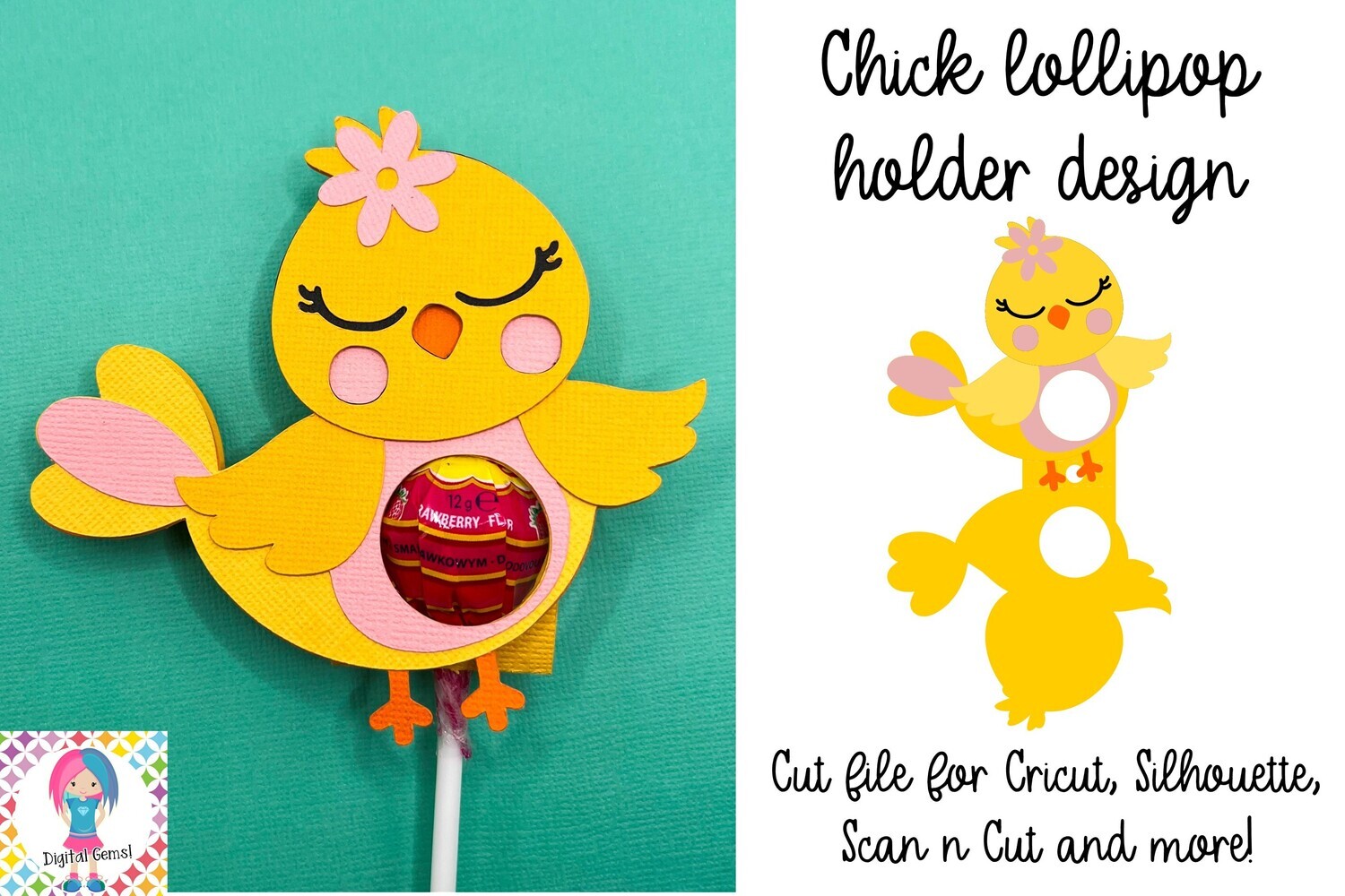 Chick lollipop / Sucker holder design