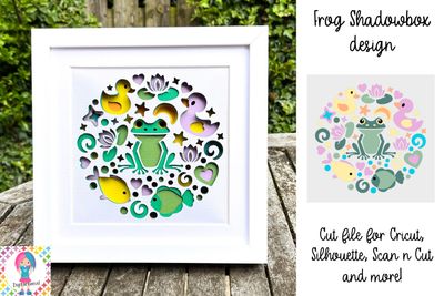 Frog 3D Shadow Box Design