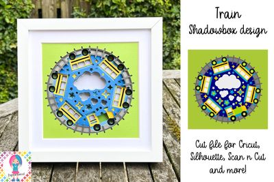 Train 3D Shadow Box Design
