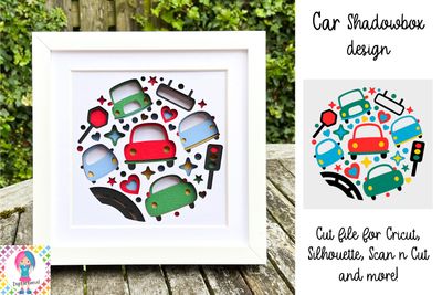 Car 3D Shadow Box Design