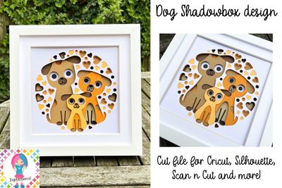 Dog 3D Shadow Box Design