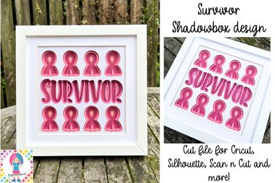 Survivor, Cancer 3D Shadow Box Design