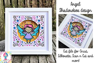 Angel 3D Shadow Box Design