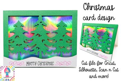 Christmas tree card design