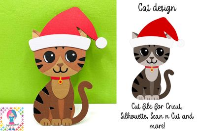 Cat, Christmas design