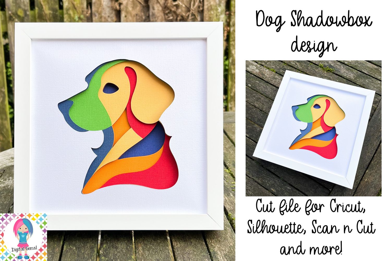 Dog, Labrador 3D Shadow Box Design