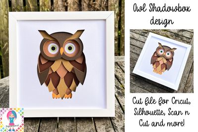 Owl 3D Shadow Box Design