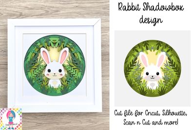 Rabbit 3D Shadow Box Design