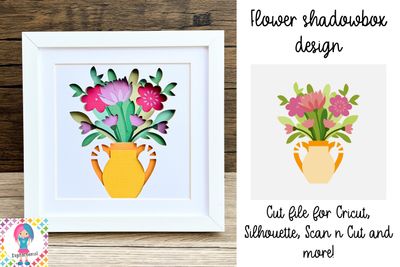 Flower Shadowbox 3D Design