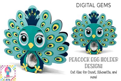 Peacock egg holder design