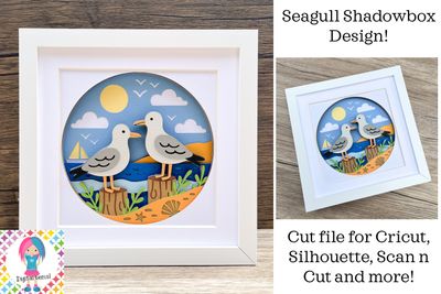 Seagull shadowbox 3D Design