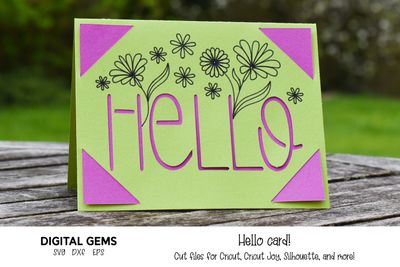 Hello card design