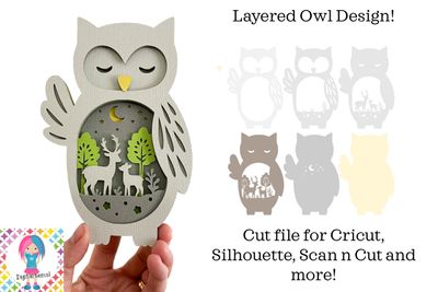 Owl, Layered 3D Design