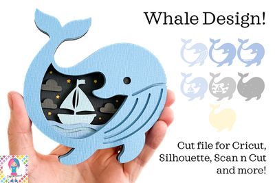 Whale, Layered 3D Design