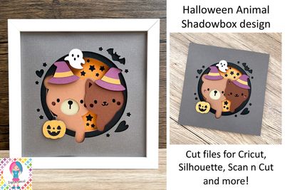 Halloween Animal Shadowbox 3D Design