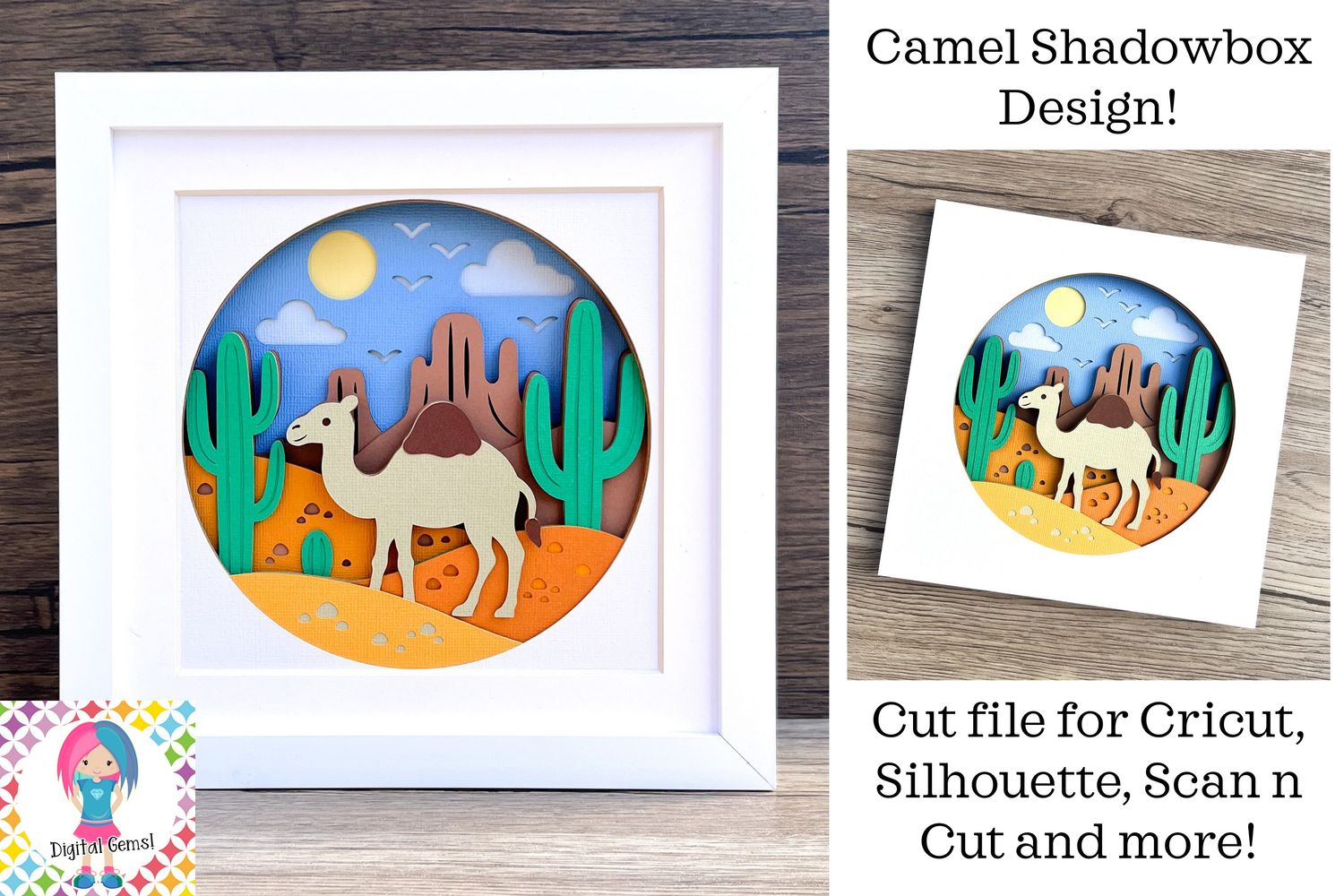 Camel Shadowbox 3D Design