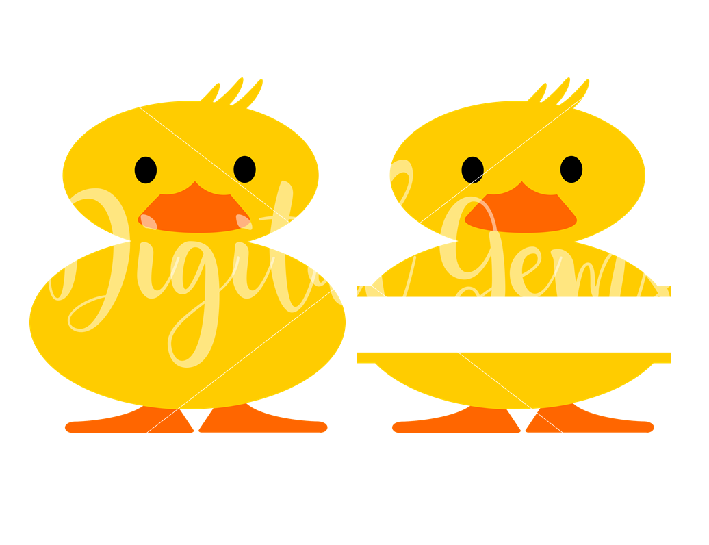 Duck And Split Duck Svg Dxf Eps Png Files
